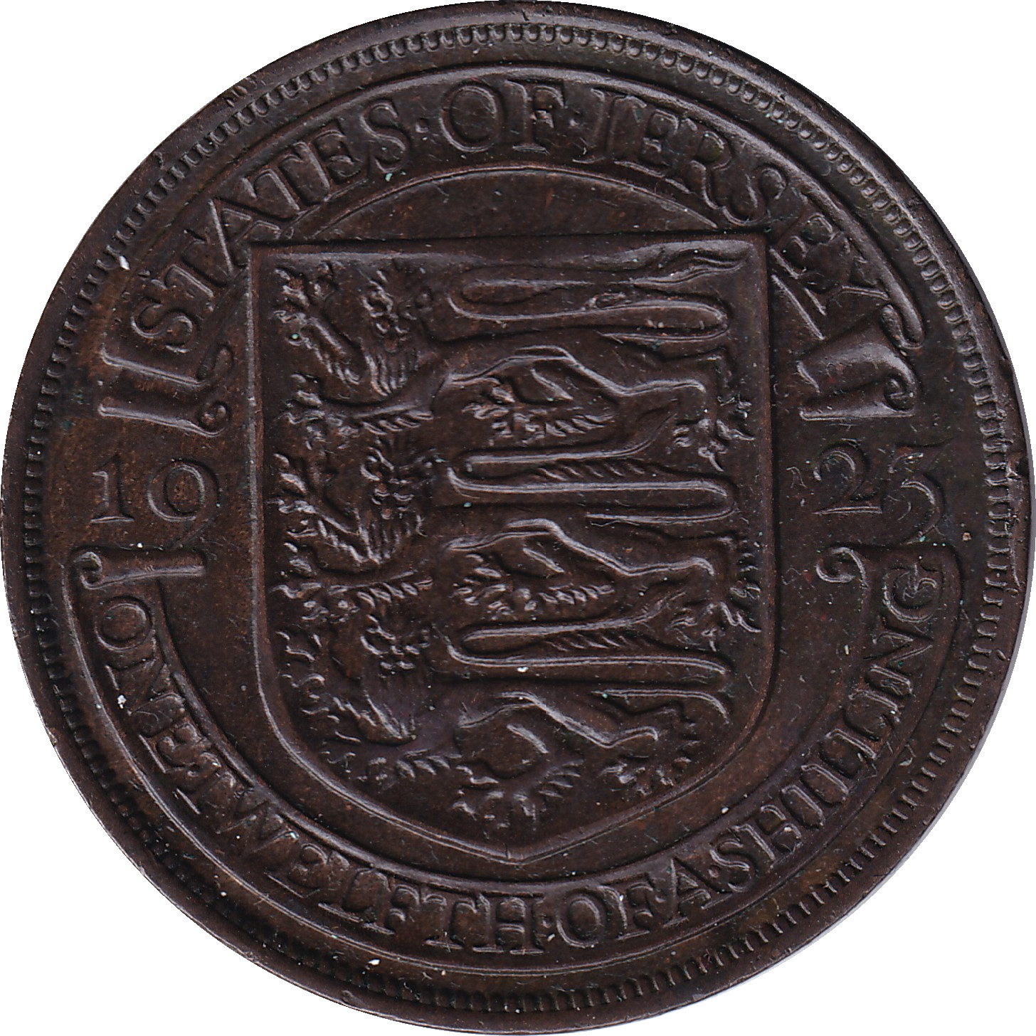 1/12 shilling - George V - Second blason