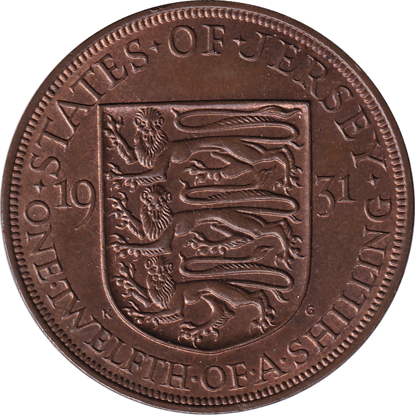 1/12 shilling - George V - Troisième blason