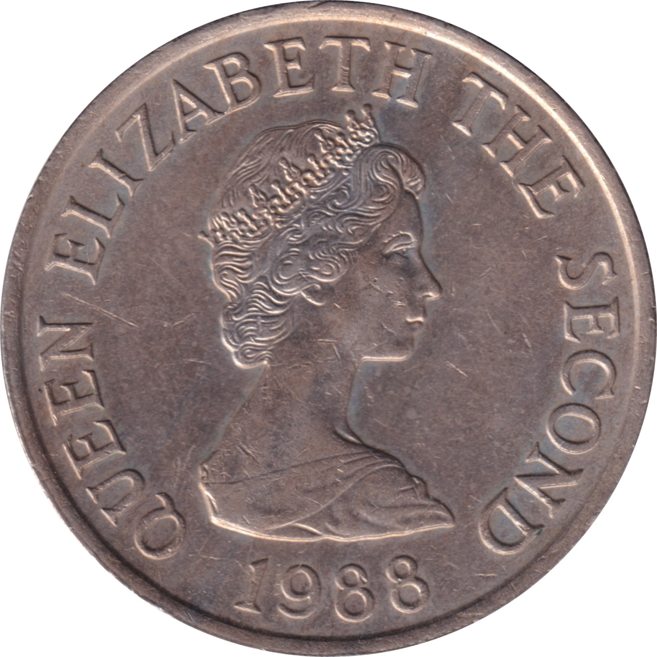 10 pence - Elizabeth II - Buste mature - Grand module