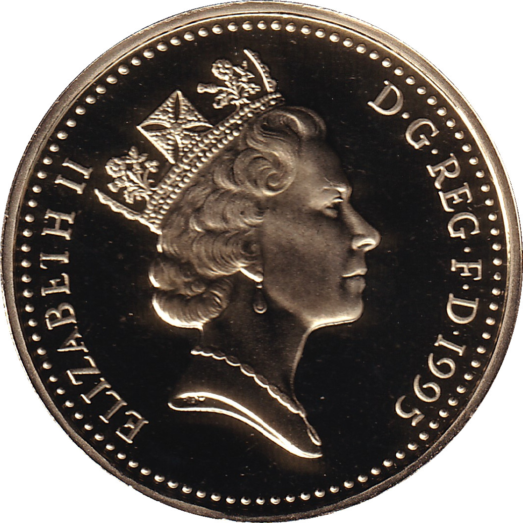 1 pound - Elizabeth II - Tête mature - Dragon de Galles