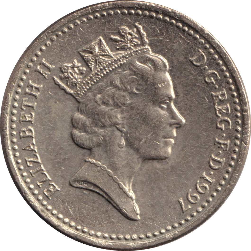 1 pound - Elizabeth II - Tête mature - Lions des Plantagenets