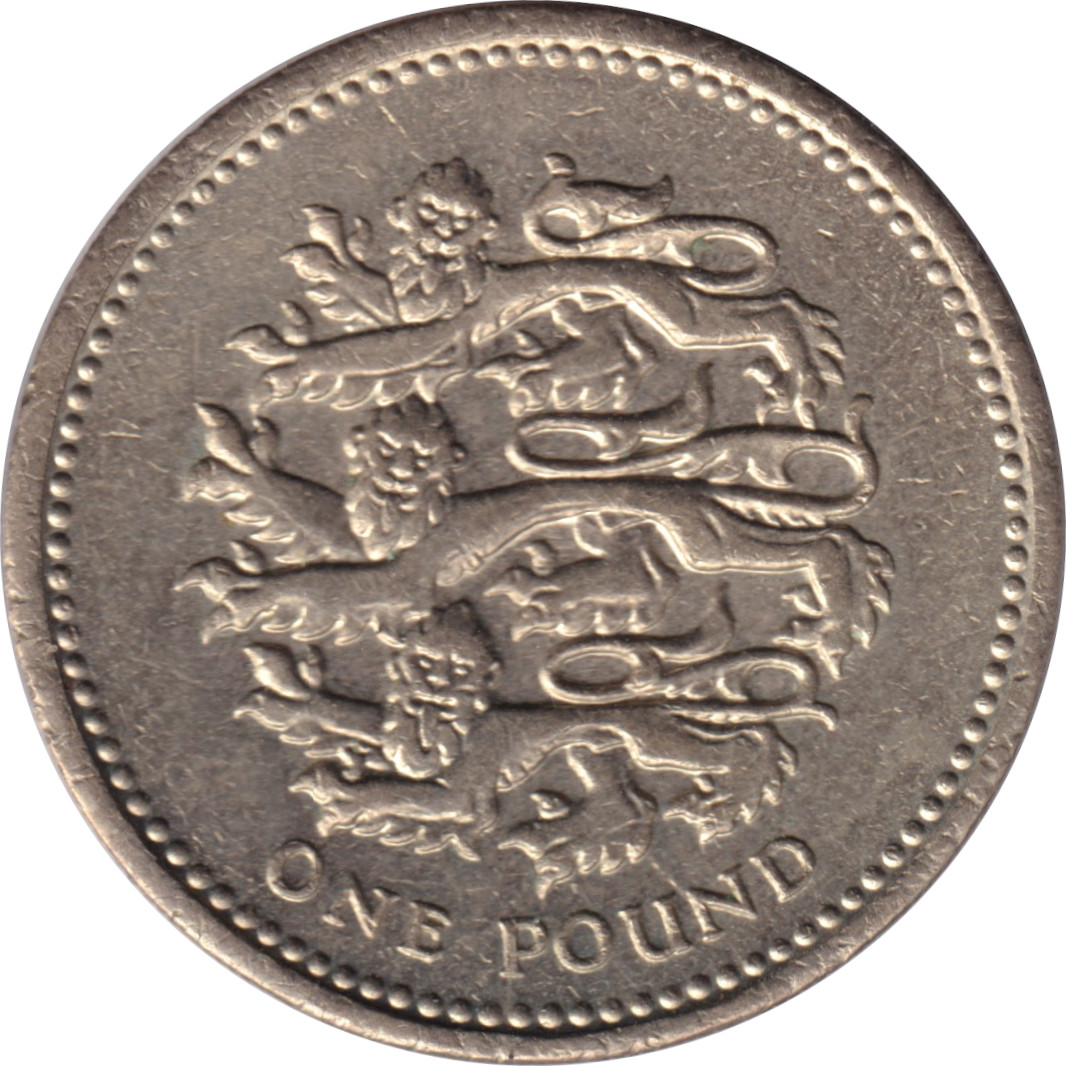 1 pound - Elizabeth II - Tête mature - Lions des Plantagenets