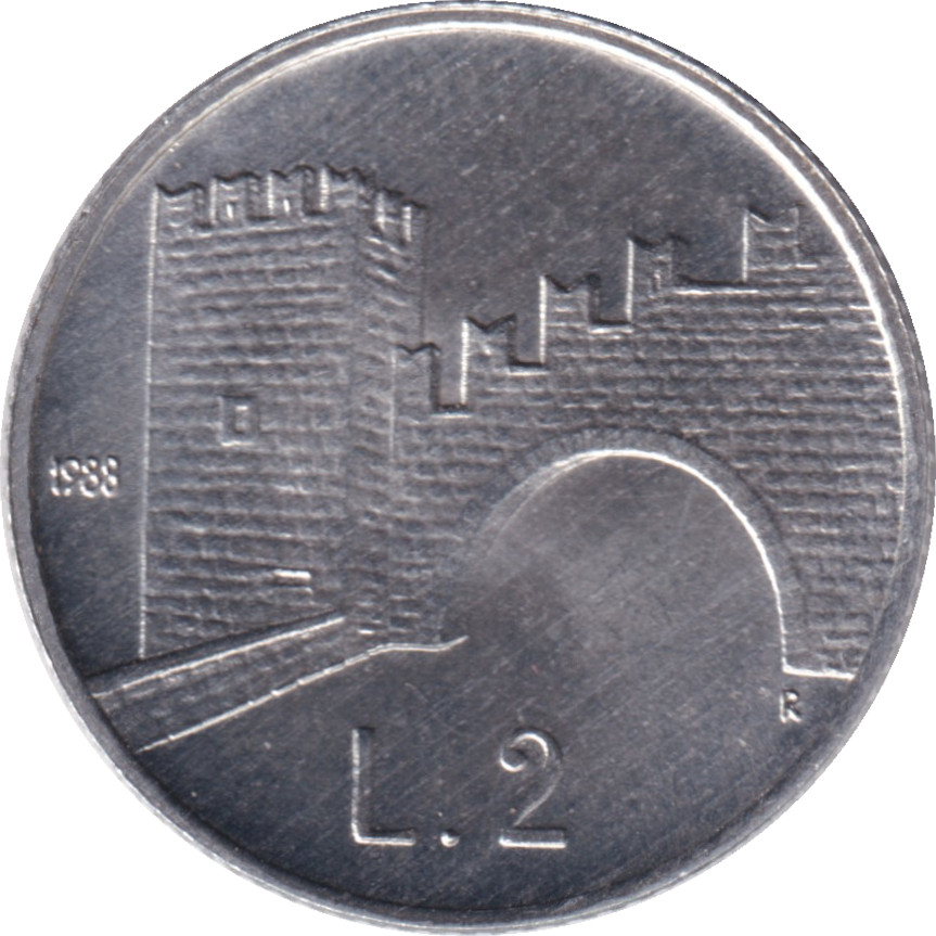 2 lire - Fortifications
