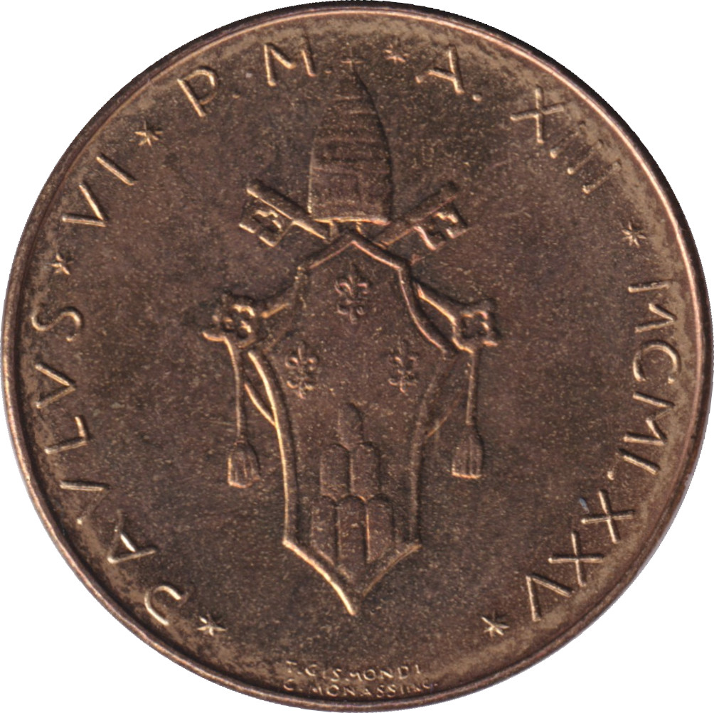 20 lire - Paul VI - Renne