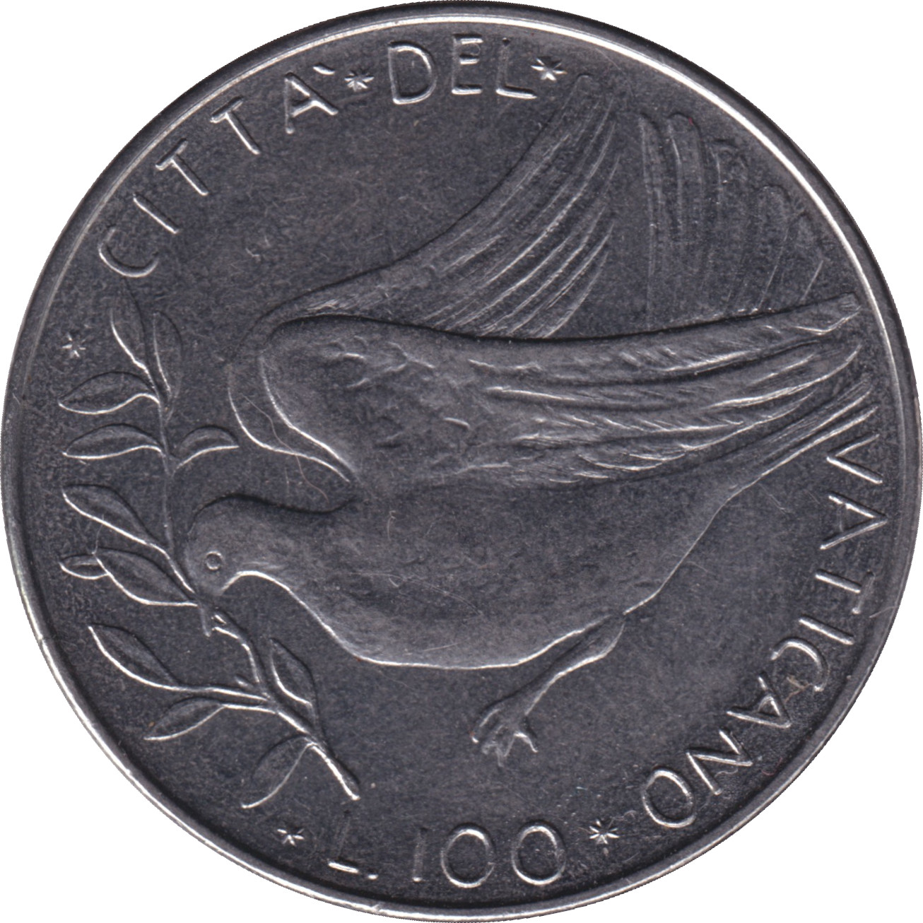 100 lire - Paul VI - Colombe