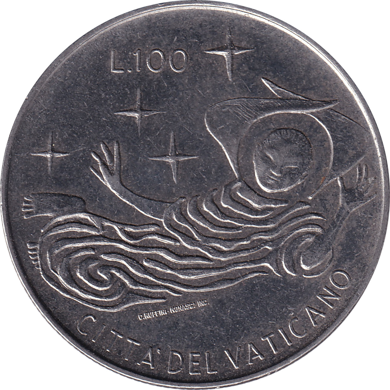 100 lire - Paul VI - Ange