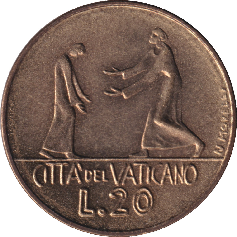 20 lire - Paul VI - Figures Debouts