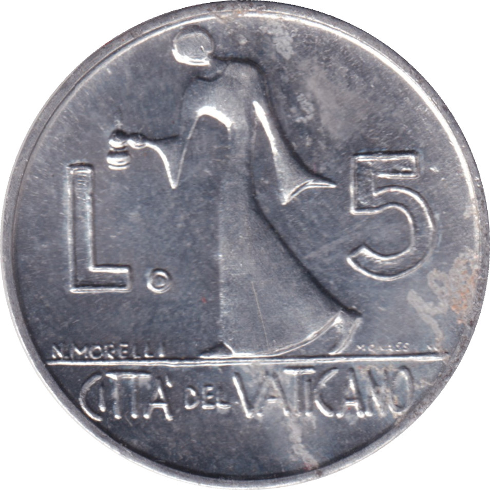 5 lire - Paul VI - Figure Debout