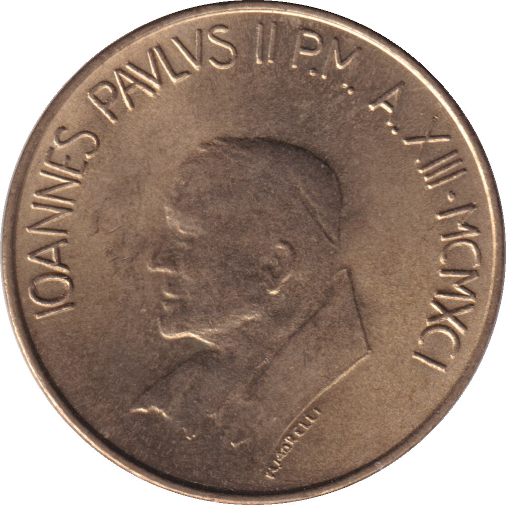 20 lire - Jean Paul II - Construction
