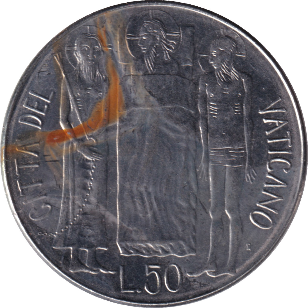 50 lire - Jean Paul II - Figures debout