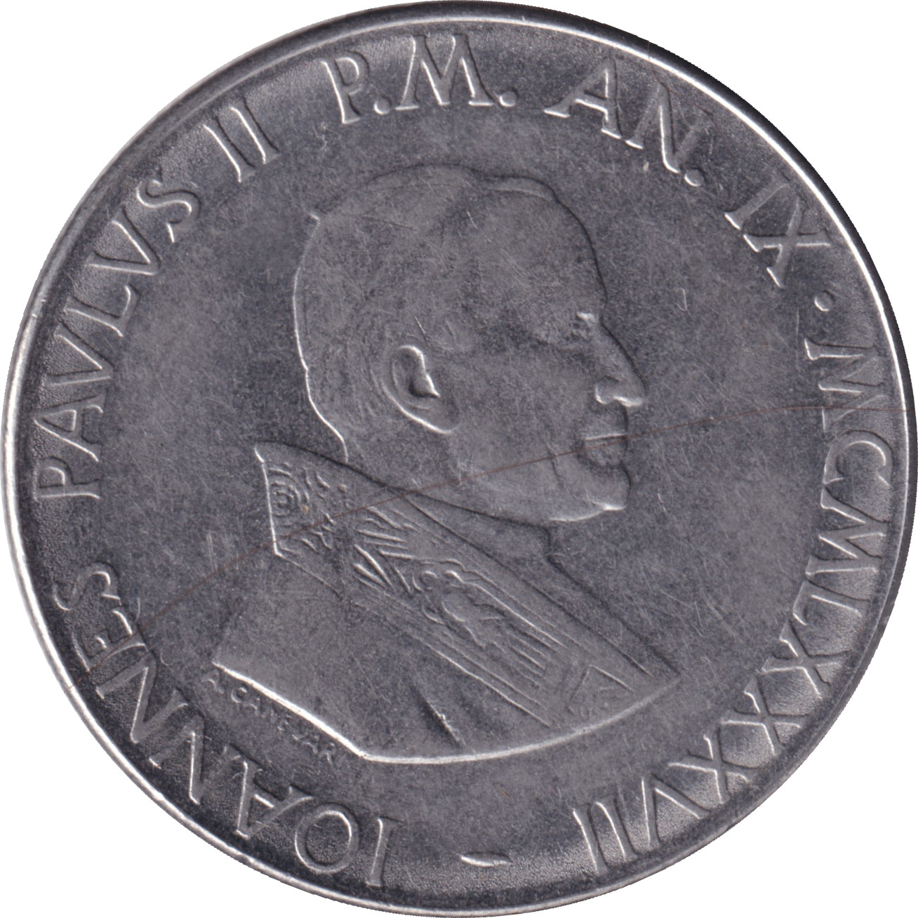 100 lire - Jean Paul II - Ange et Marie