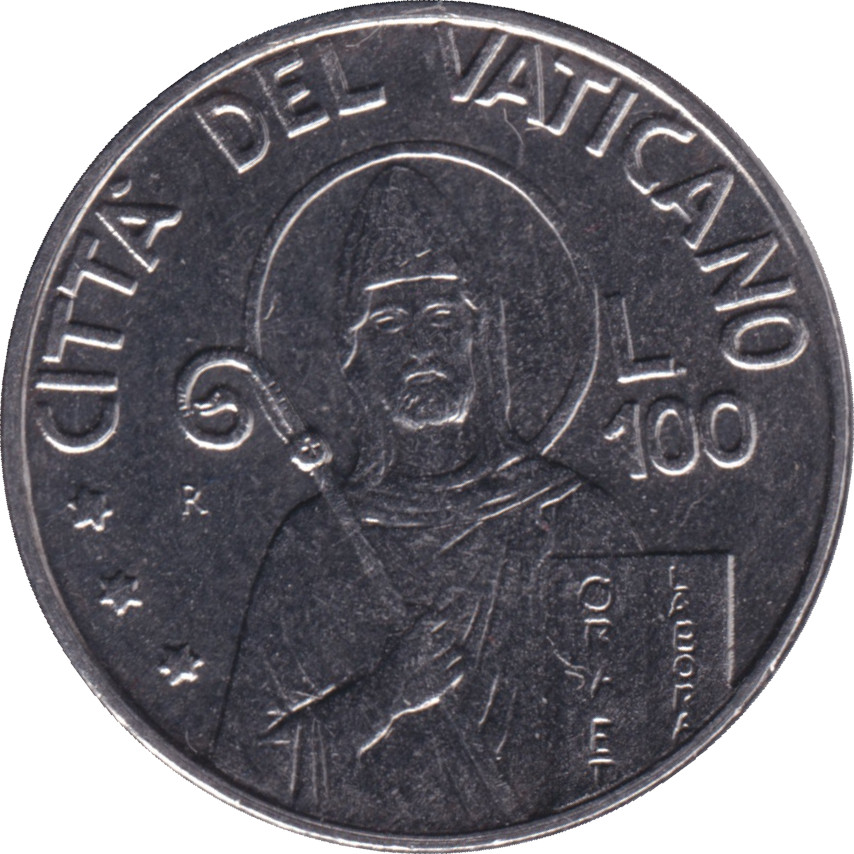 100 lire - Jean Paul II - Évêque