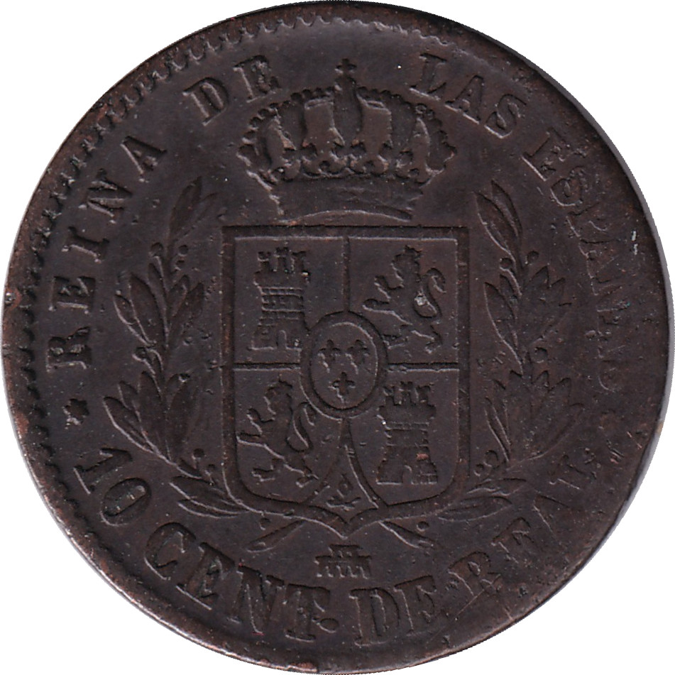 10 centimos - Isabelle II