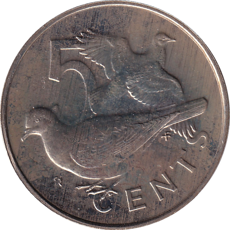5 cents - Elizabeth II - Oiseau
