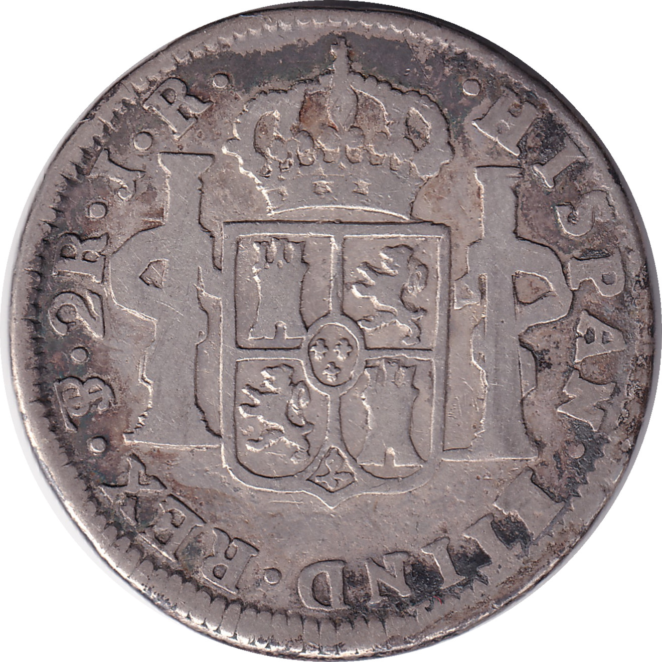 2 reales - Charles III - Young bust