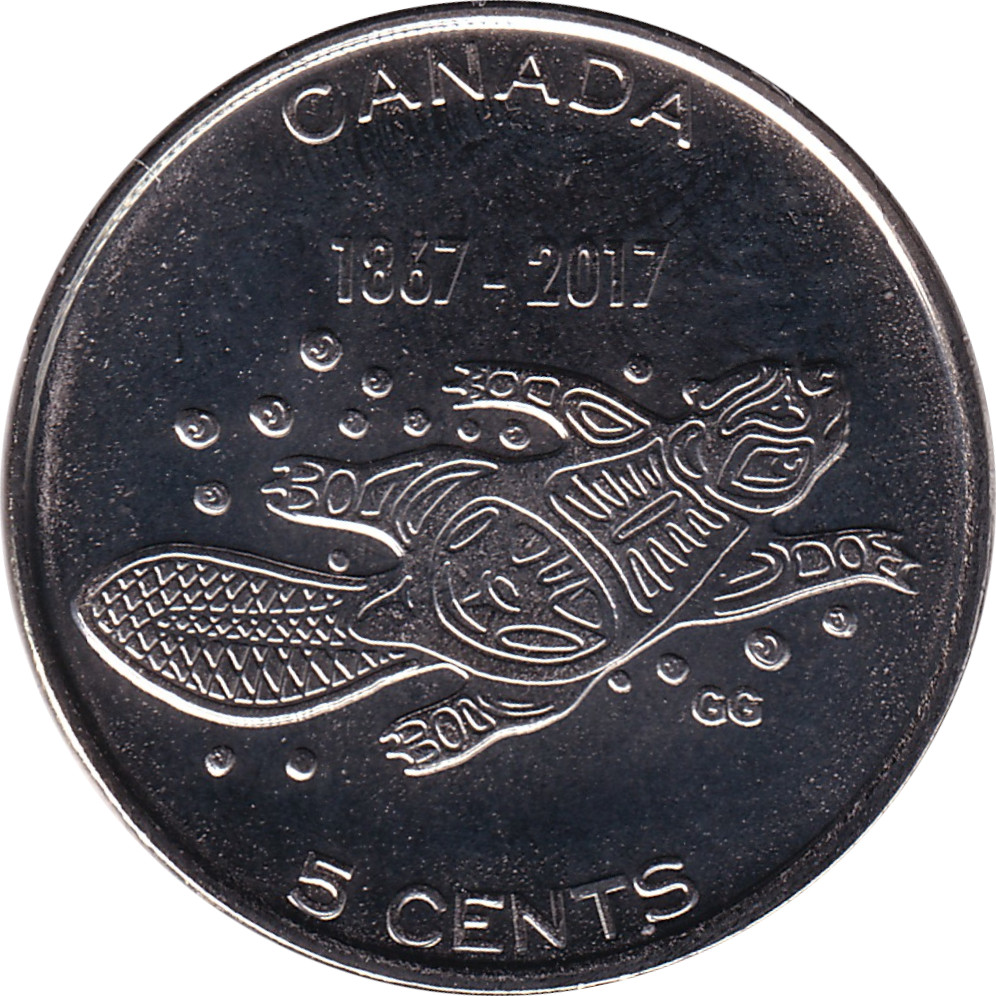 5 cents - Confédération - 150 years