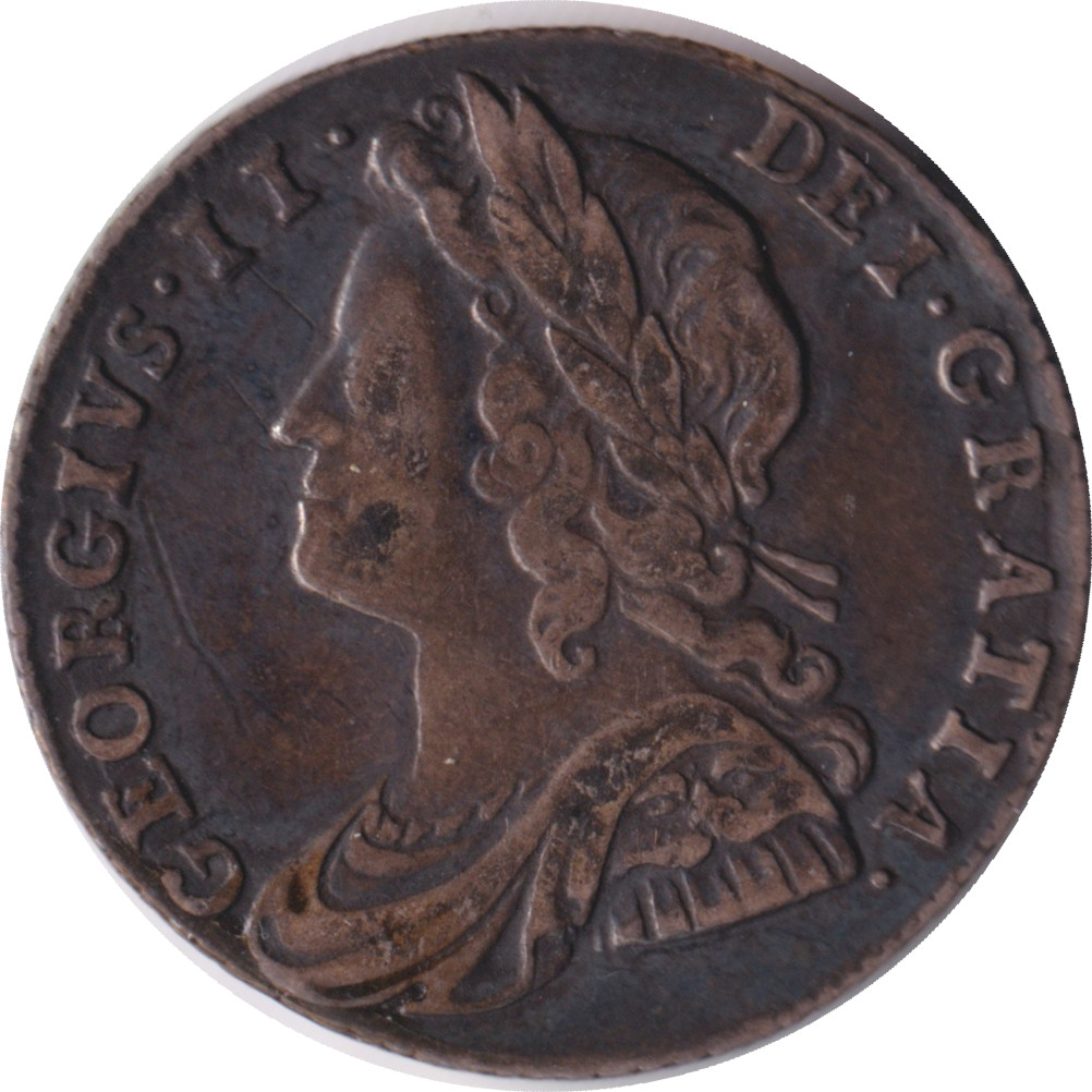 6 pence - First bust