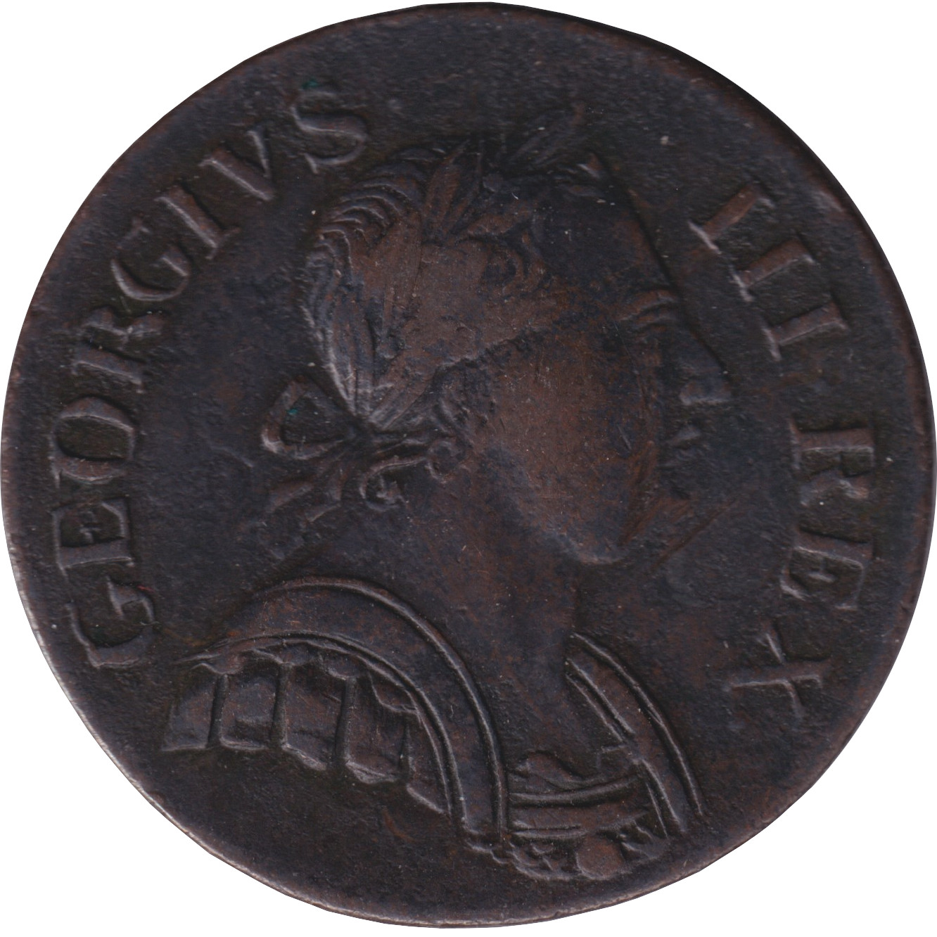 1/2 penny - Georges III - Young bust