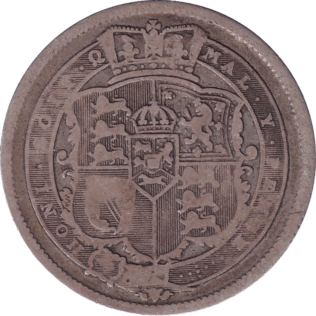 1 shilling - Georges III - Old head
