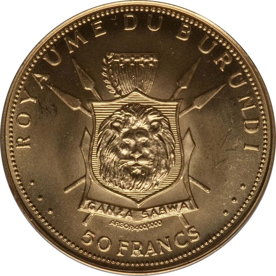 50 francs - Mwambutsa IV - 50 ans de Règne