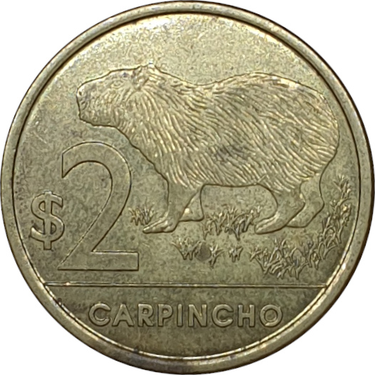 2 pesos - Carpincho