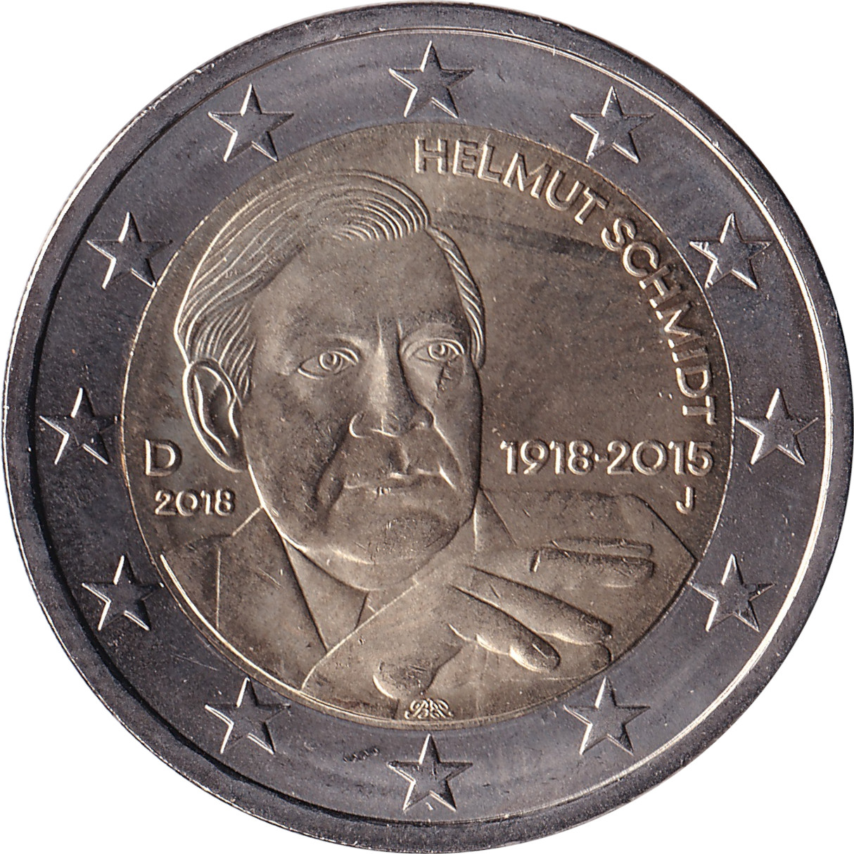2 euro - Helmut Schmidt