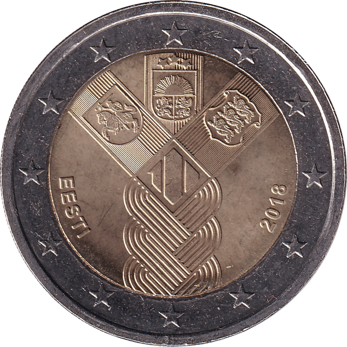 2 euro - États Baltes - 100 ans