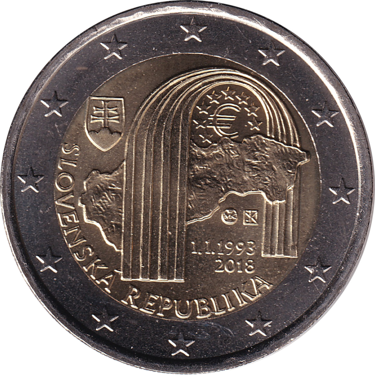 2 euro - République - 25 ans
