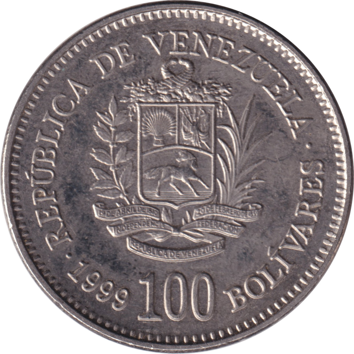 100 bolivares - Simon Bolivar - Grand blason