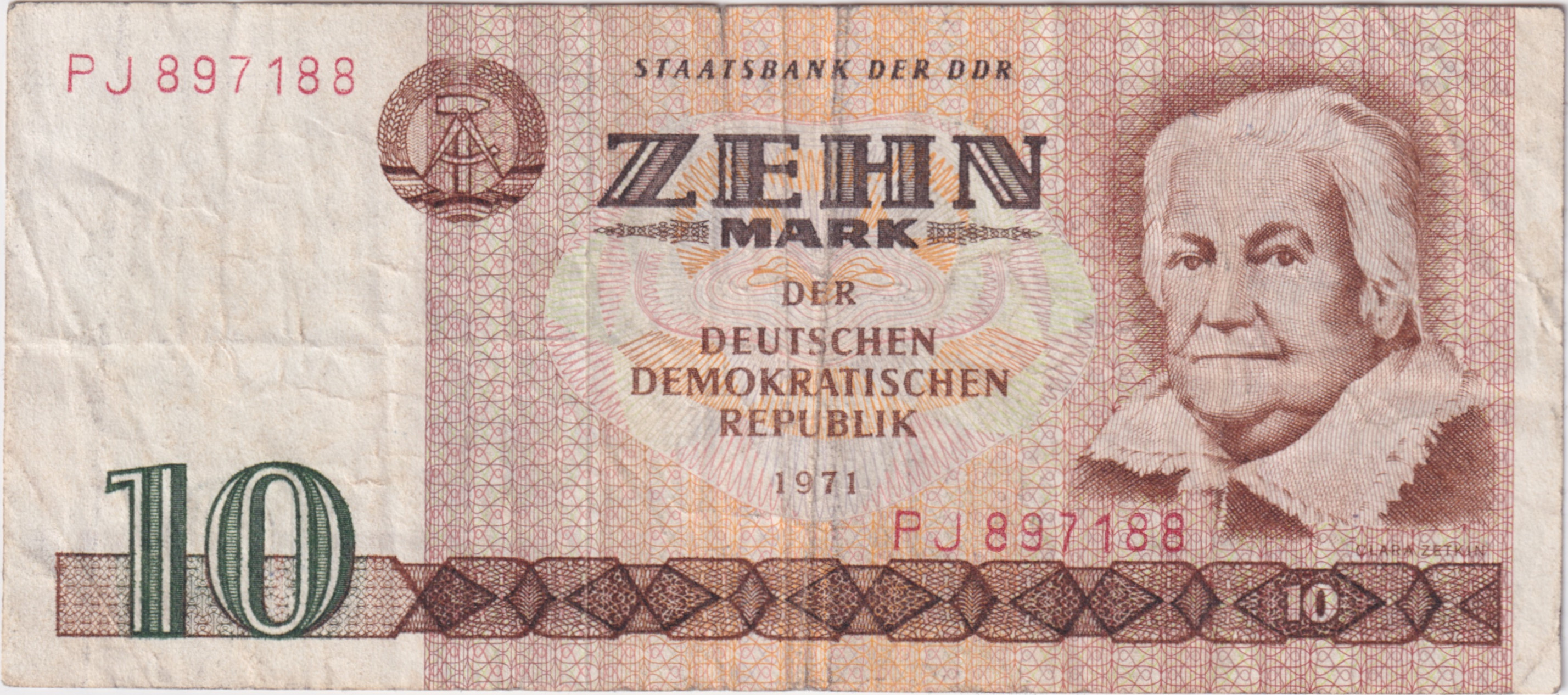 10 mark - Friedrich von Schiller - Série 1971