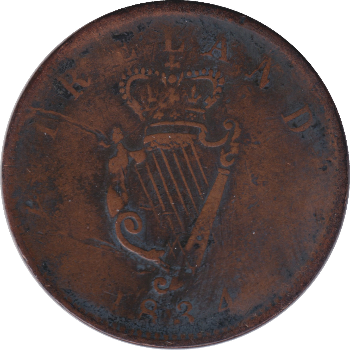 1/2 penny - George III - Buste agé