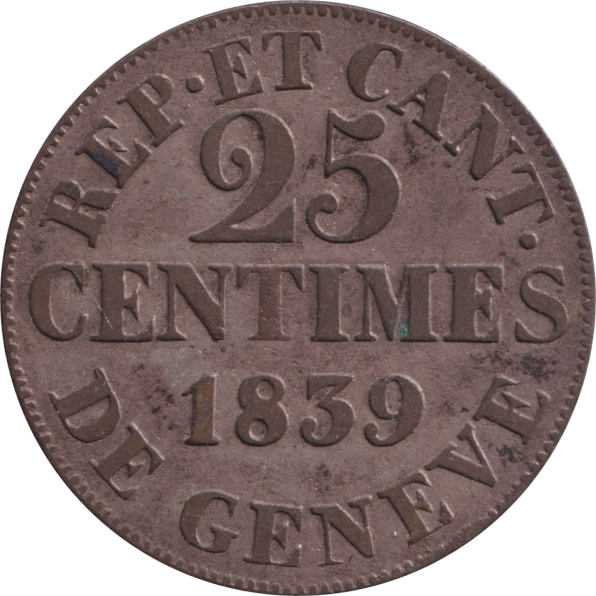 25 centimes - Armoiries