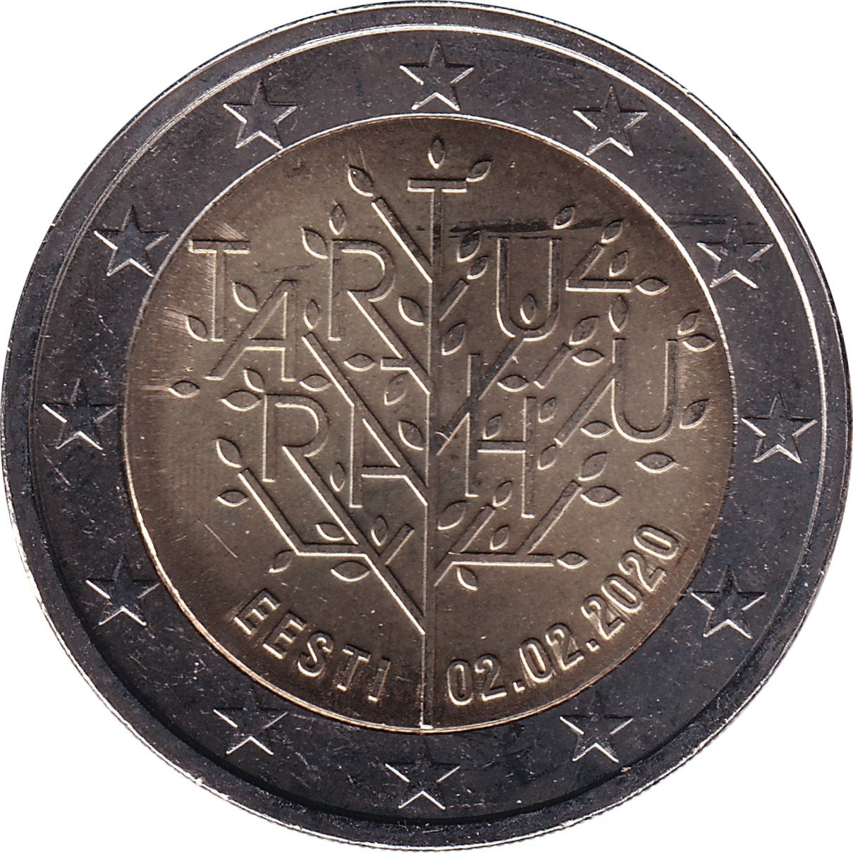 2 euro - Traité de Tartu - 100 years