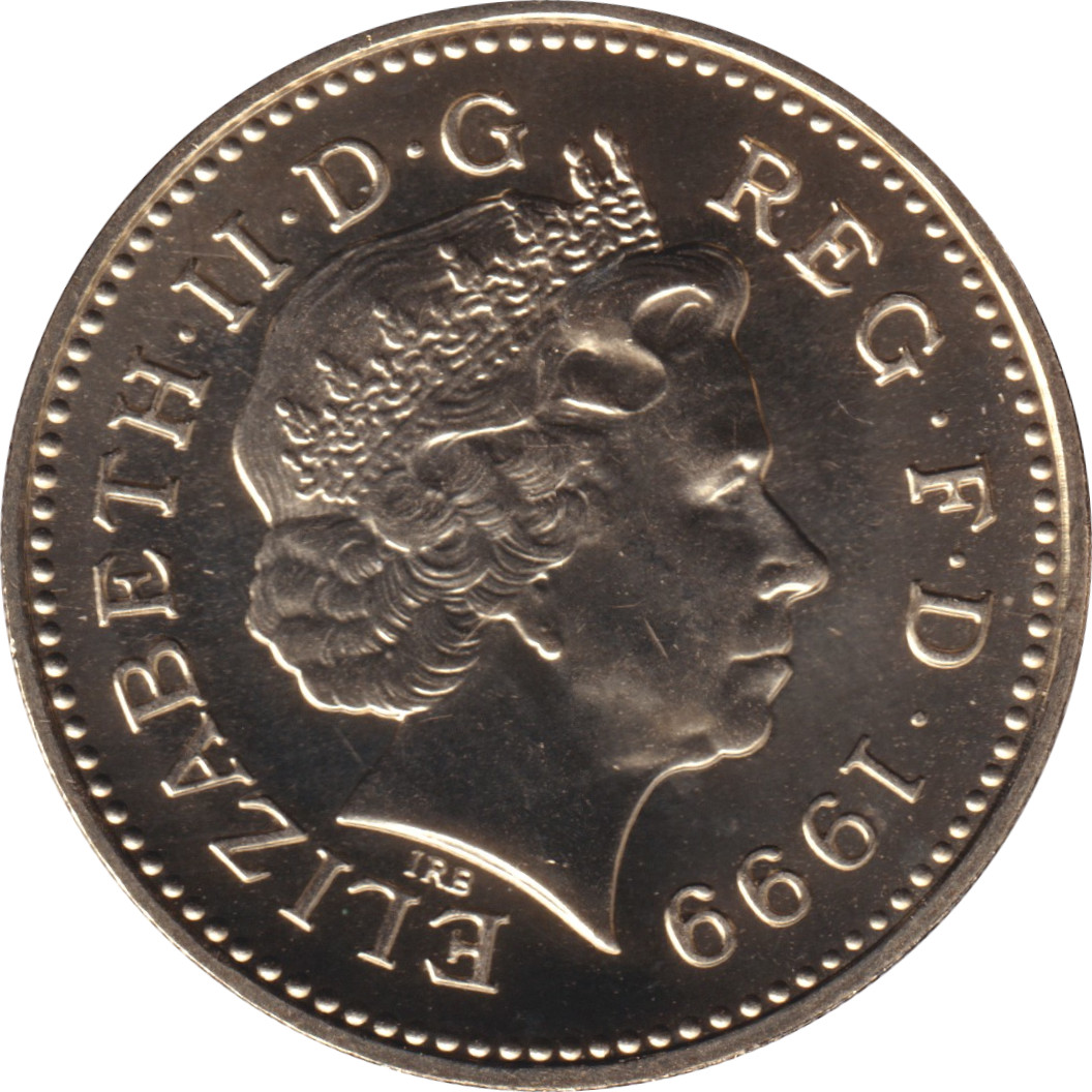 1 pound - Elizabeth II - Tête agée - Lion