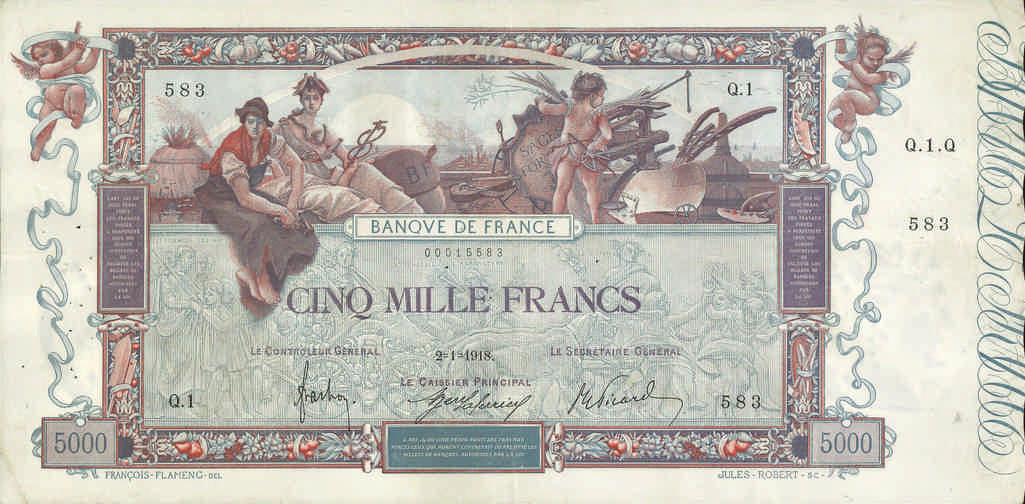 5000 francs - Flammeng