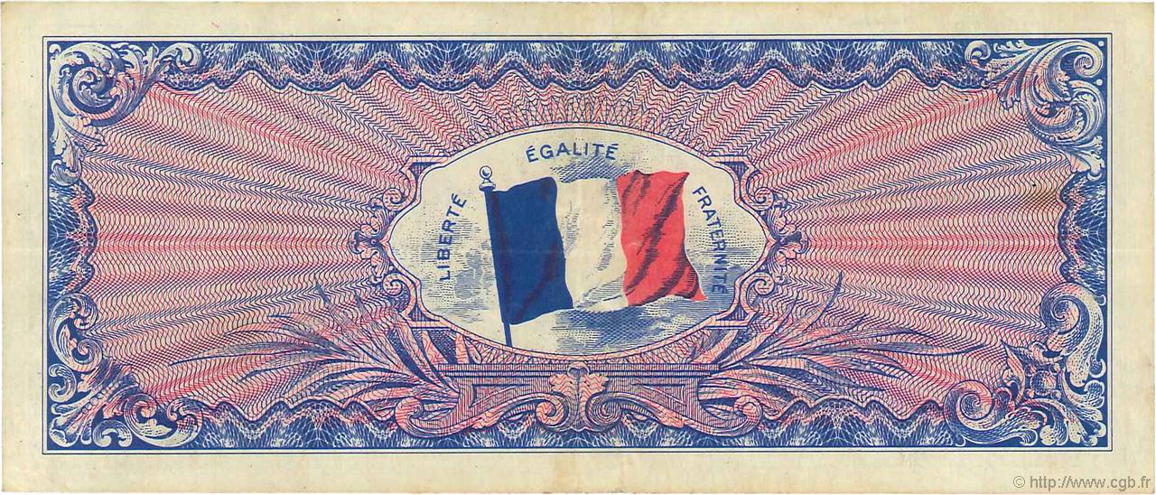 1000 francs - Drapeau