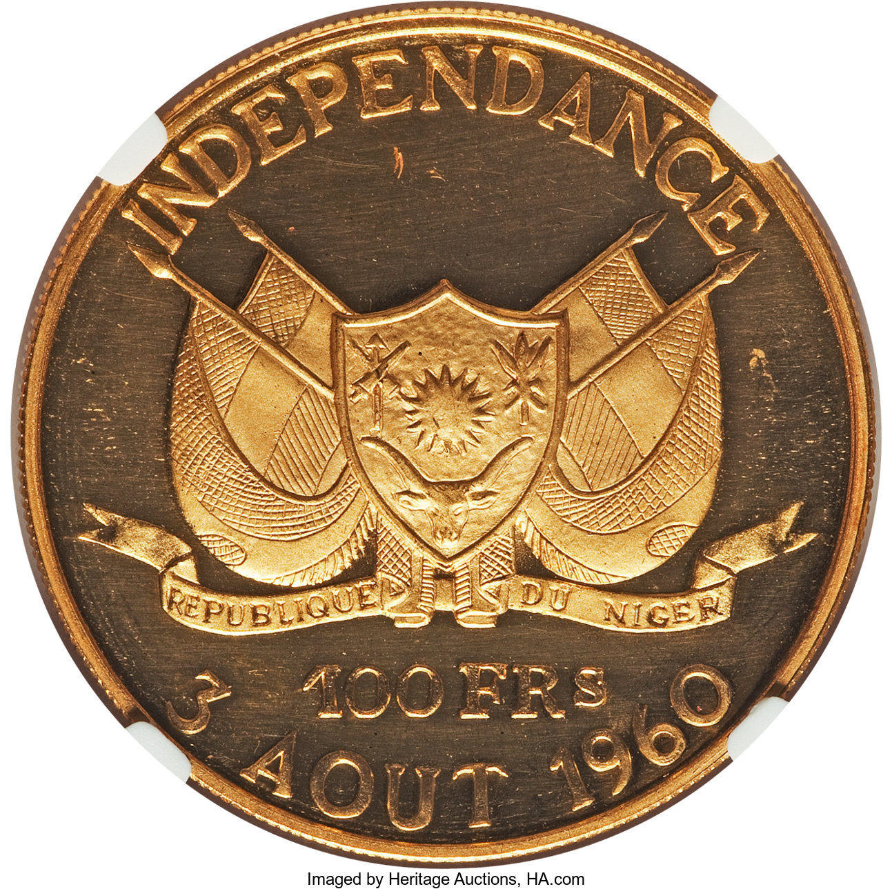 100 francs - Indépendance - Armoiries